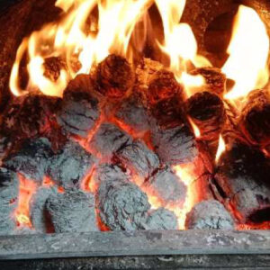 Briquettes generating heat