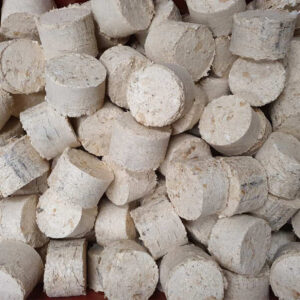 Sawdust briquettes